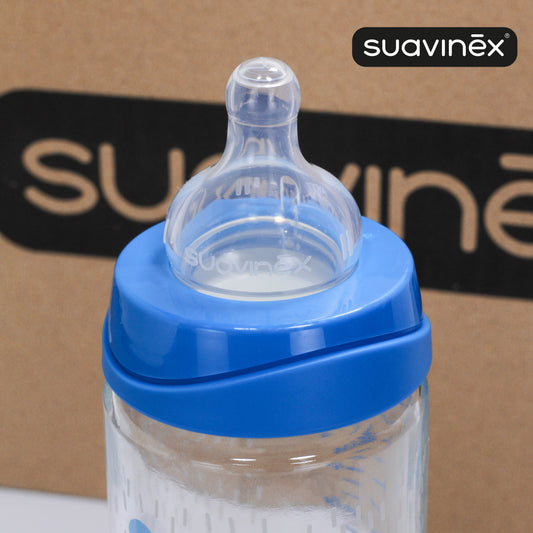 Biberon Suavinex 240ML - verre - anti colic - 🇪🇺