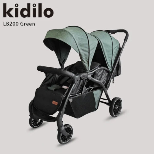 KIDILO – Poussette Double Jumeaux LB200
