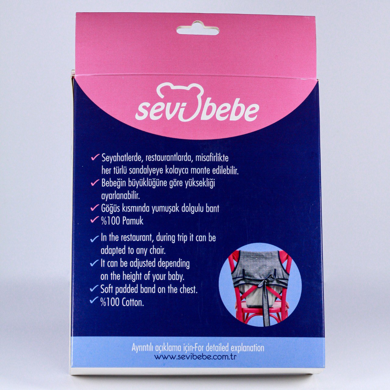 Chaise Haute en Tissu pour Bébé