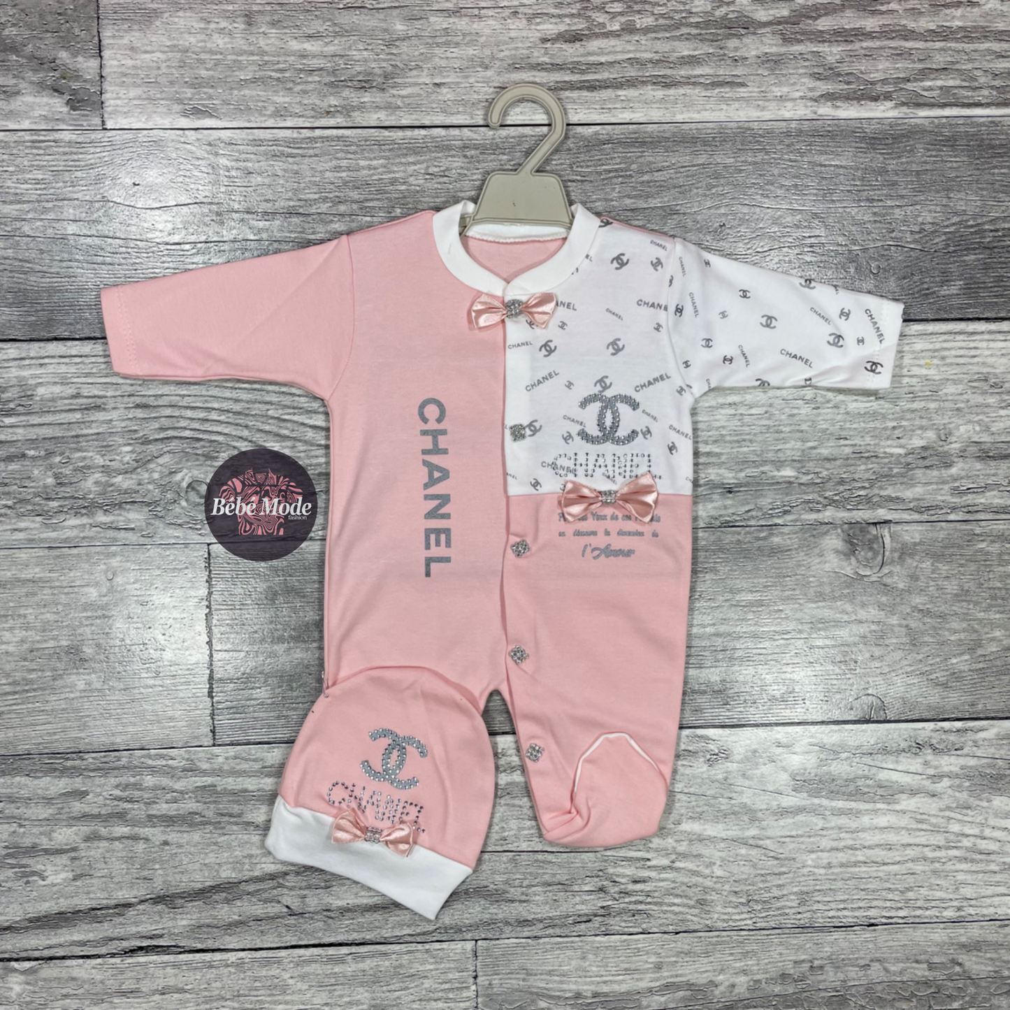 Grenouillère 2 pièces – CHANEL – Coton – Nouveau-né