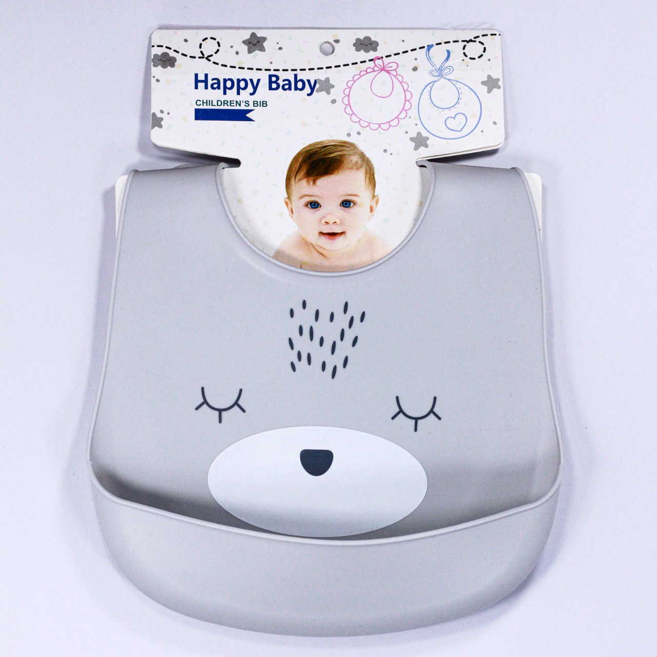 Bavoir en silicone - HAPPY BABY