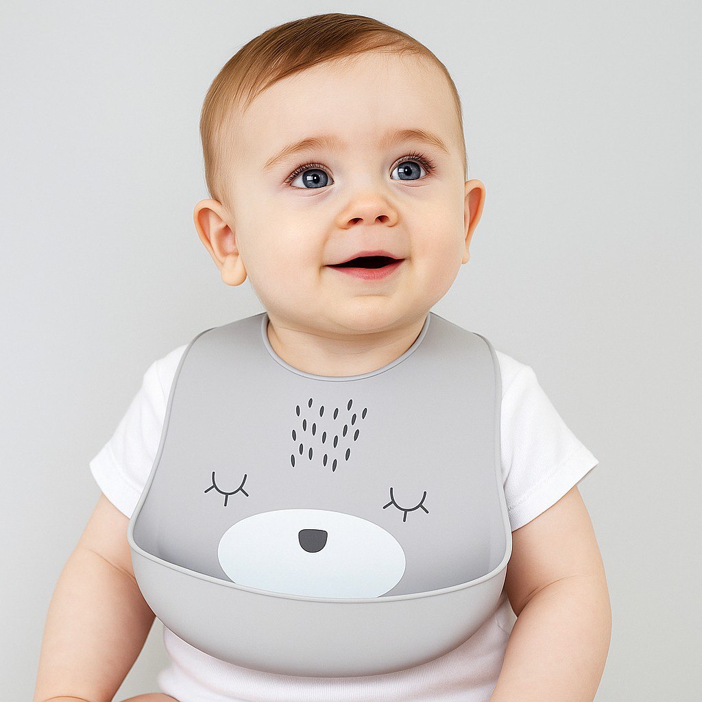 Bavoir en silicone - HAPPY BABY