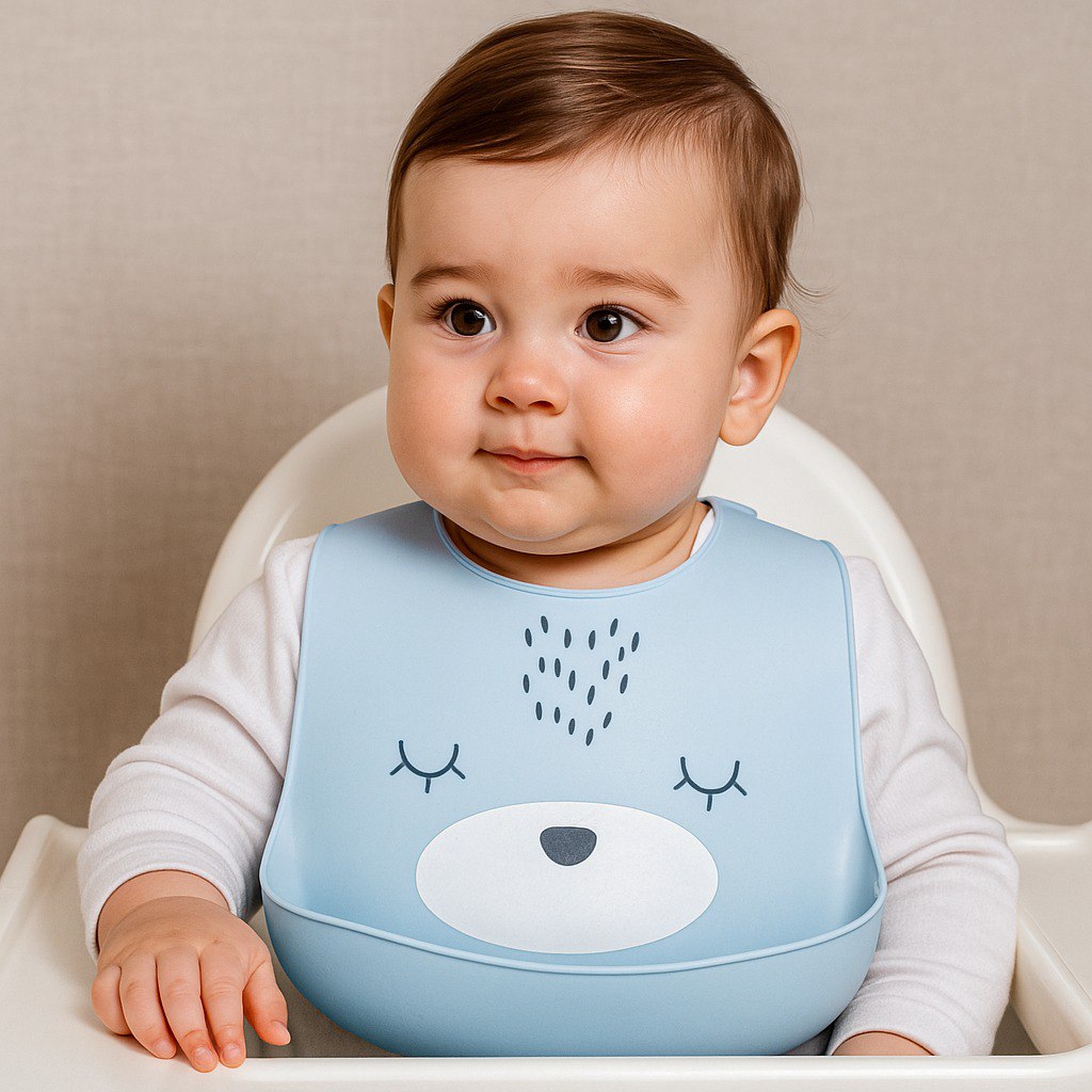 Bavoir en silicone - HAPPY BABY