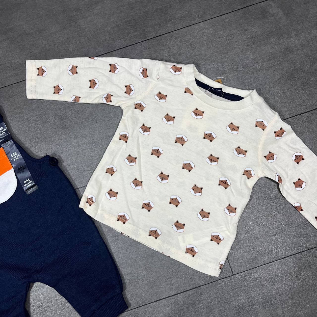 Ensemble 2 pieces -Salopette + tee-shirt