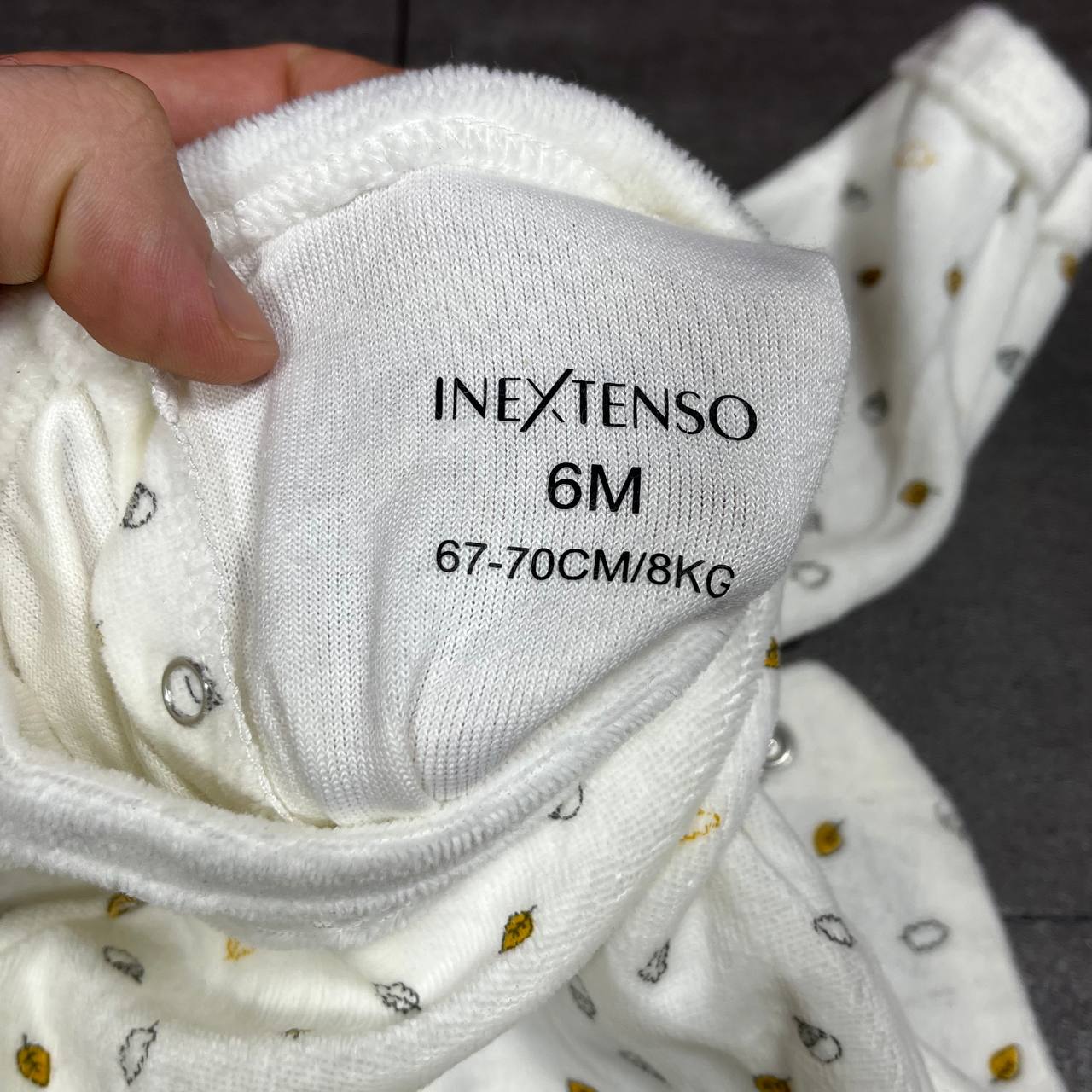 Grenouillère en velours INEXTENSO