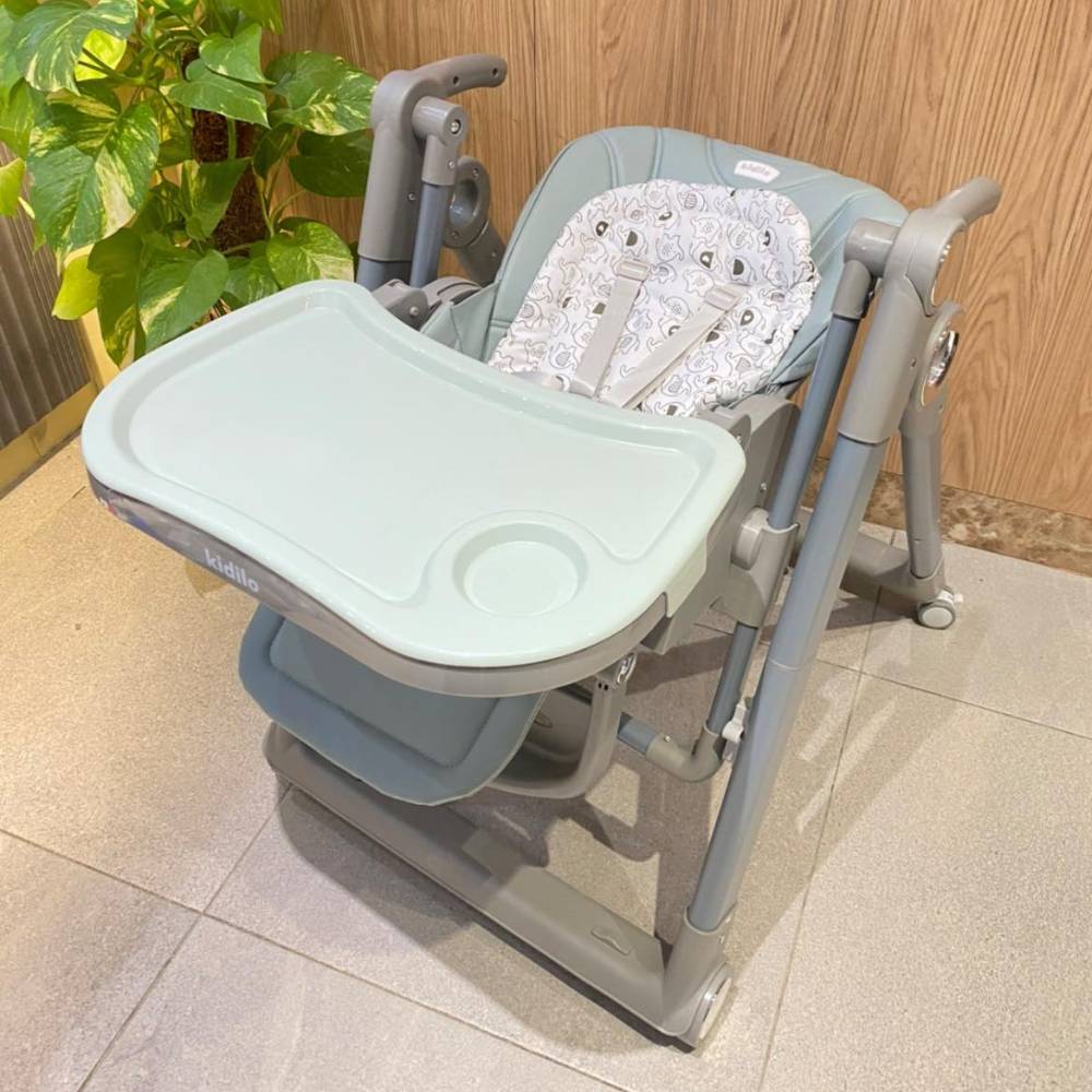 Kidilo – Chaise haute 2-en-1 avec fonction balançoire – Modèle KD305