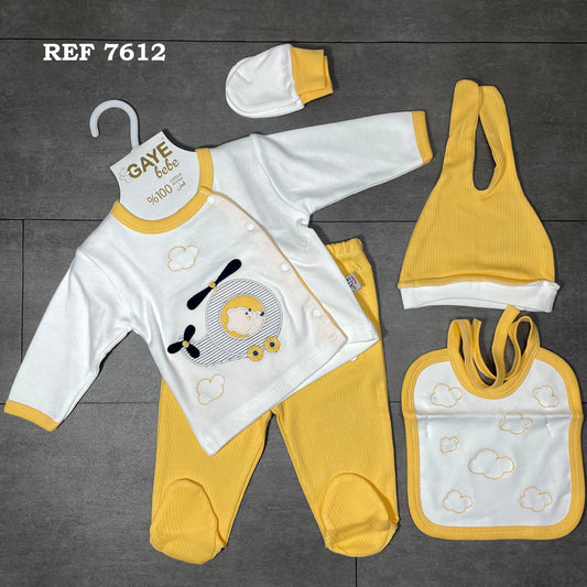 Ensamble 5 Pieces 0-3 mois