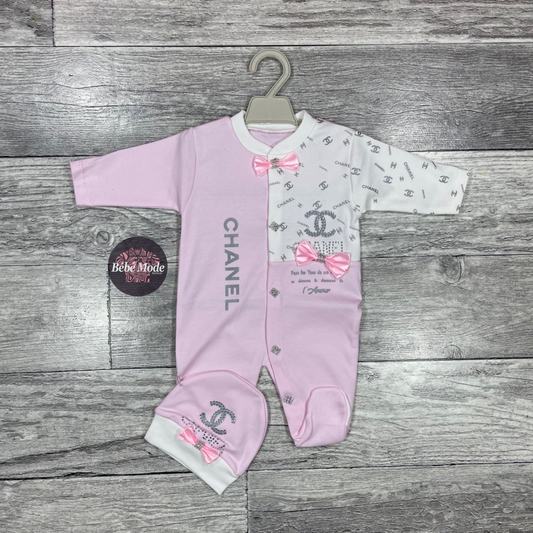 Grenouillère 2 pièces – CHANEL – Coton – Nouveau-né