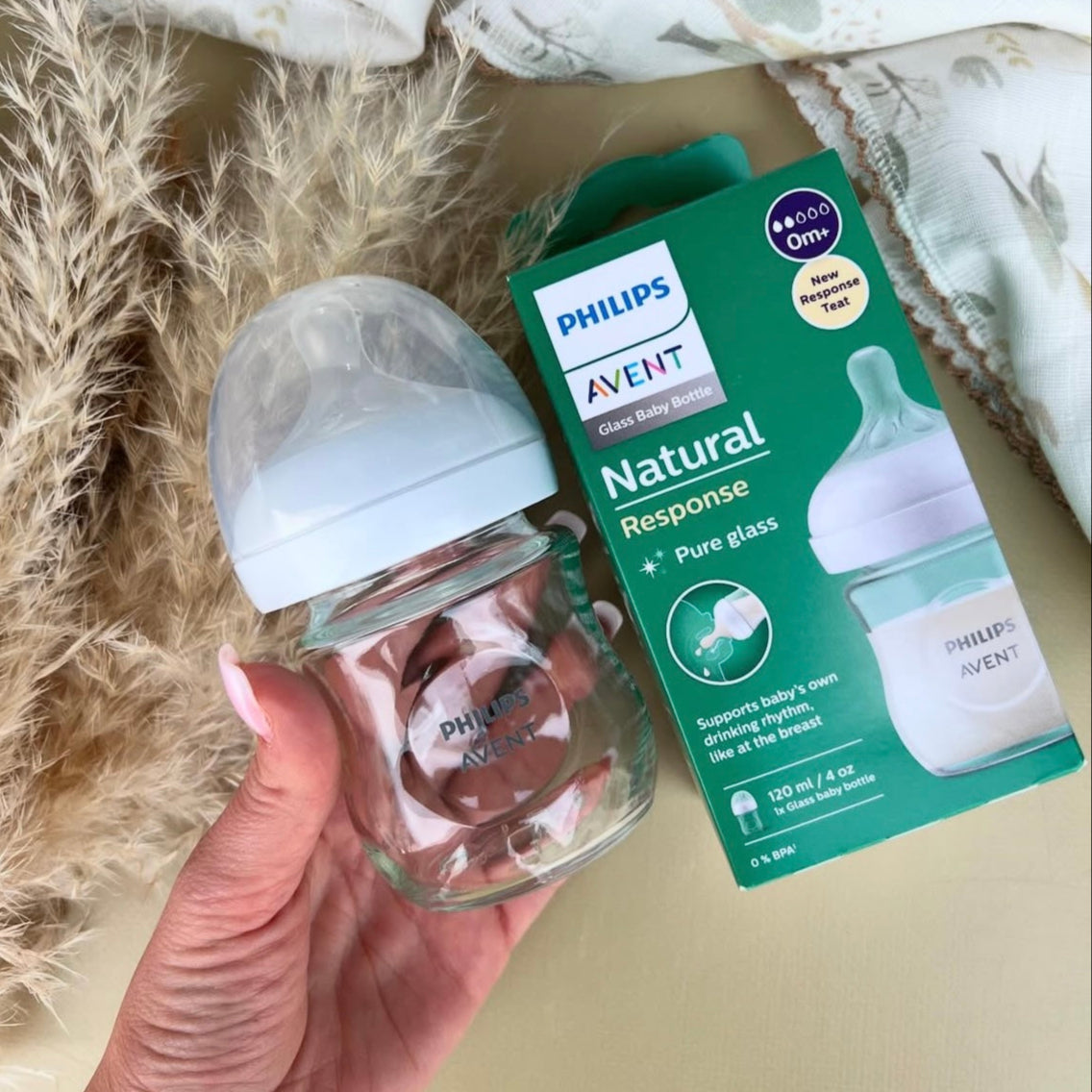 Philips Avent - Biberon en verre "زجاج" - Naturelle