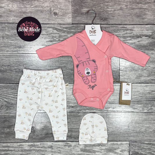 Ensamble 3 pièces - Coton - 3-6 mois