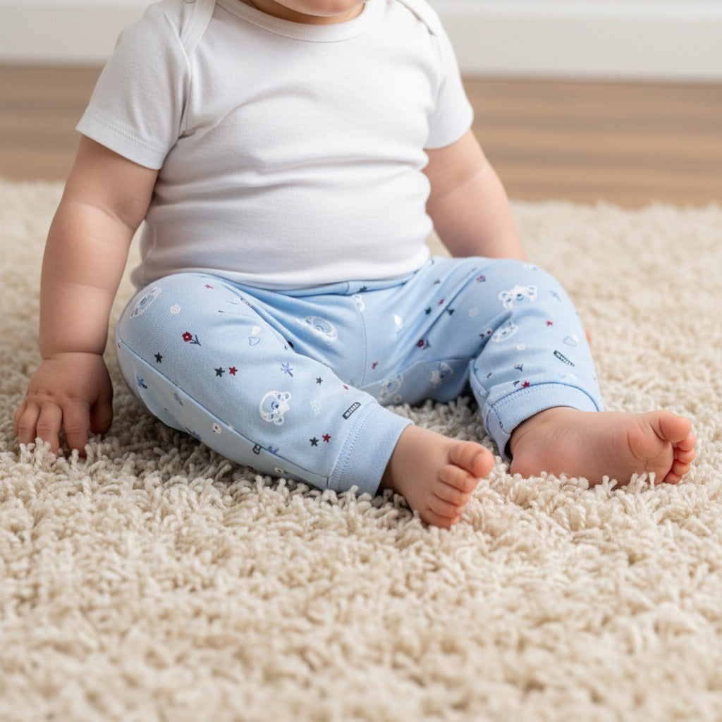 Pantalon bébé en coton doux