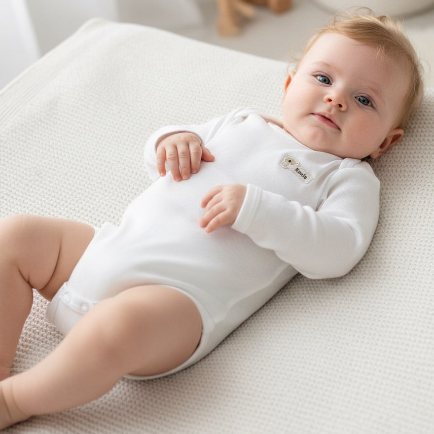 Body à manches longues "Blanc"