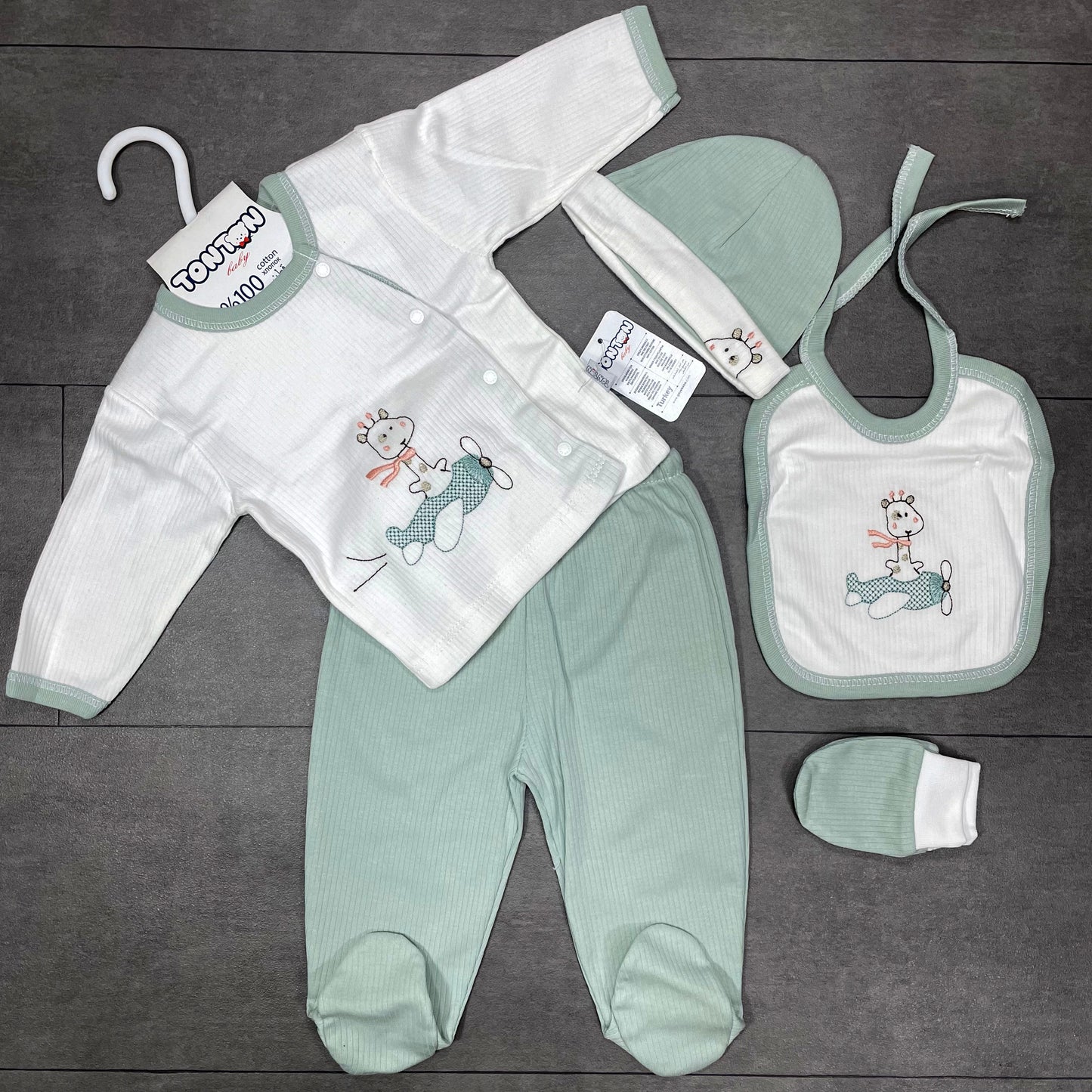 Ensamble 5 Pieces 0-3 mois