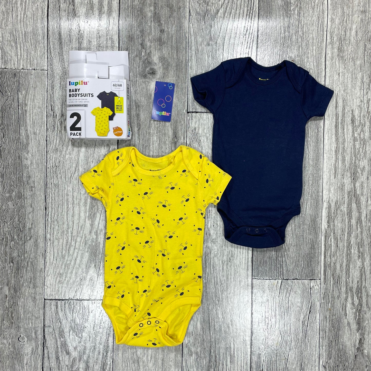 Lot de 2 bodies évolutifs pour bébé