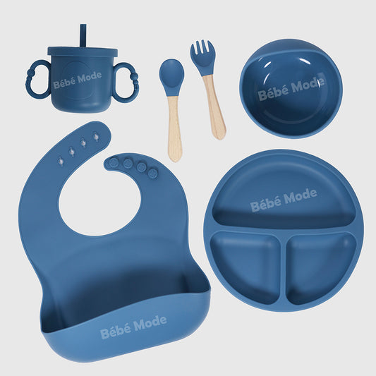Ensemble de Vaisselle en Silicone 6 pcs pour Bébè