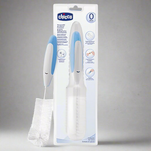 Chicco - Set de brosses pour biberons 3 en 1