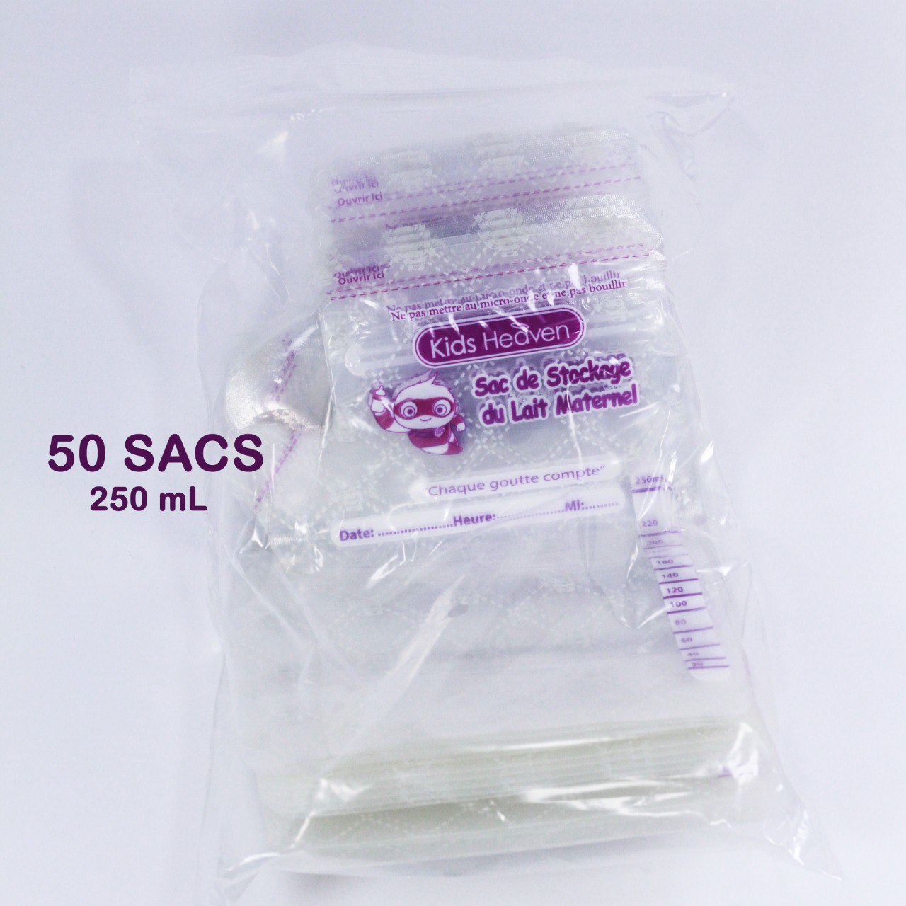 Sacs de Stockage Du Lait Maternel- 50 pièces