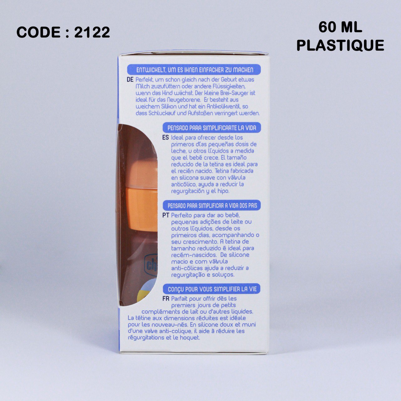 Micro Biberon Chicco - Plastique - Anti-colic - 🇮🇹