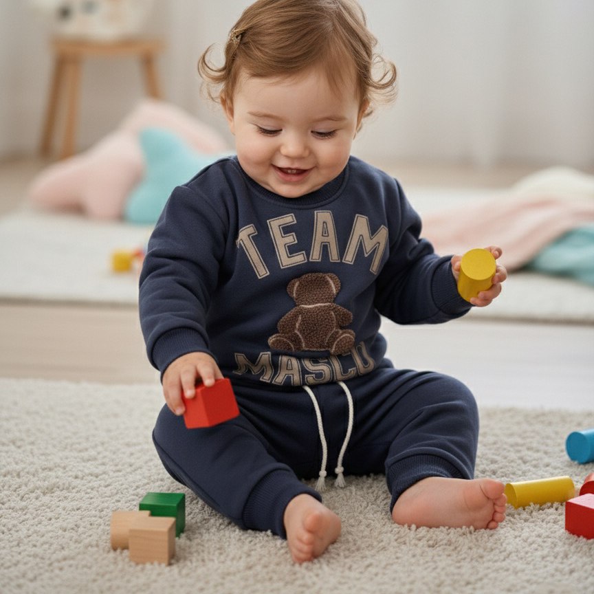 Ensemble jogging motif Ourson - Mini Bello