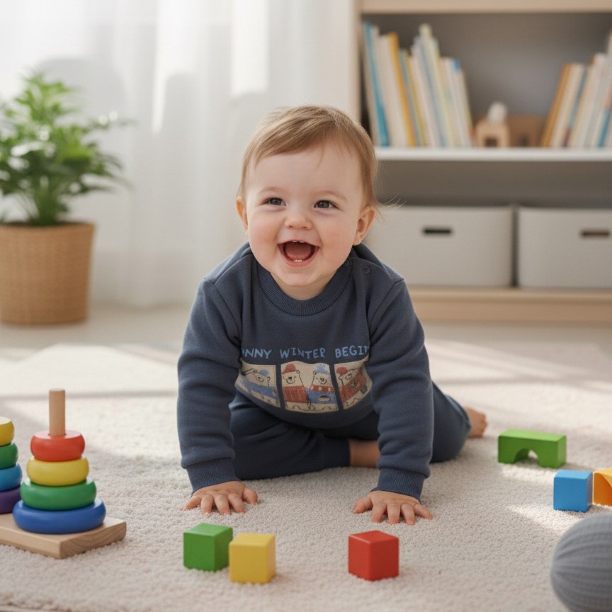 Ensemble jogging bébé motif ours polaire – Iggy