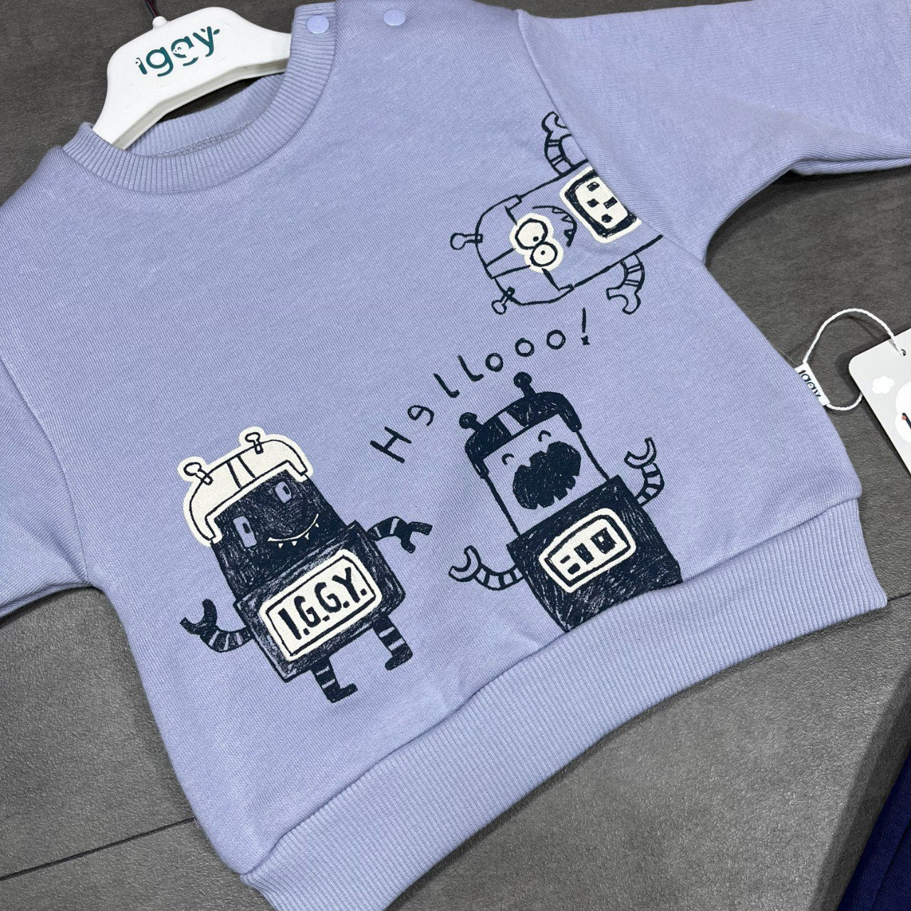 Ensemble jogging bébé motif robot - Iggy