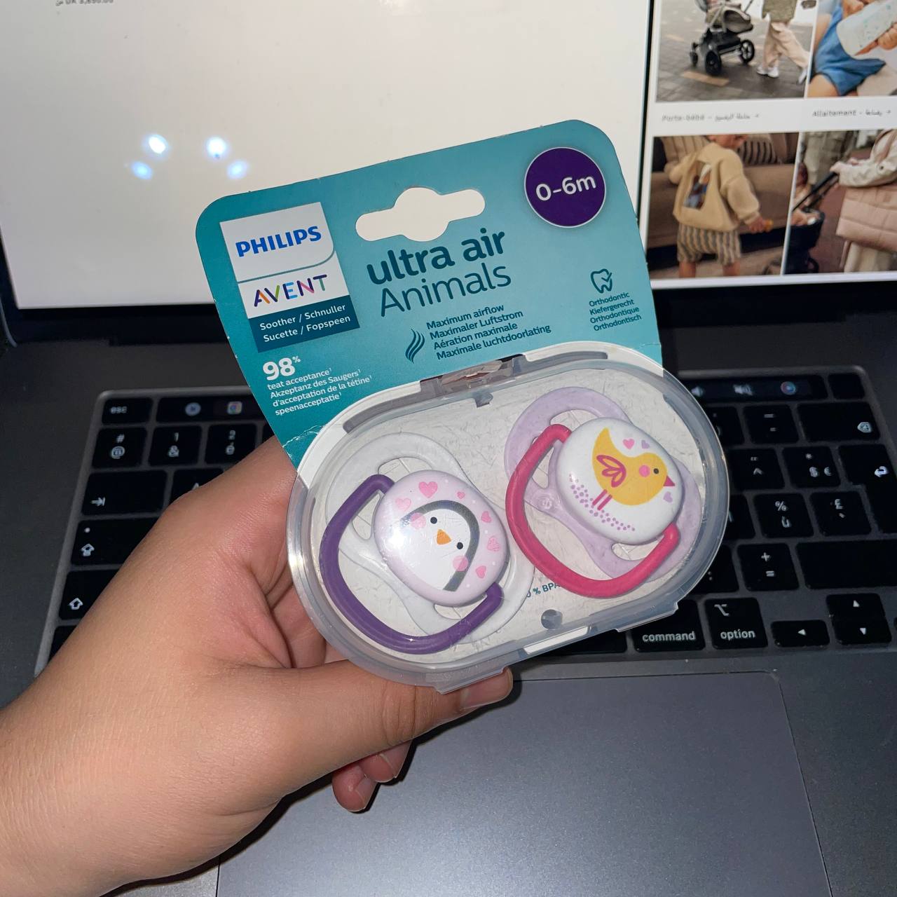 Philips Avent - Sucette 2 pieces - Ultra Air