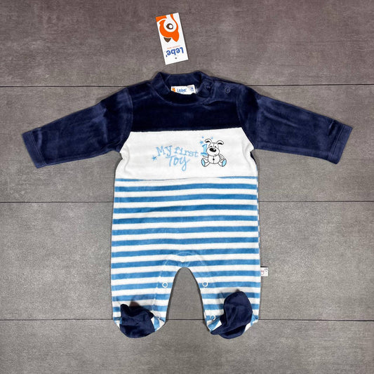 Grenouillère bébé en velours