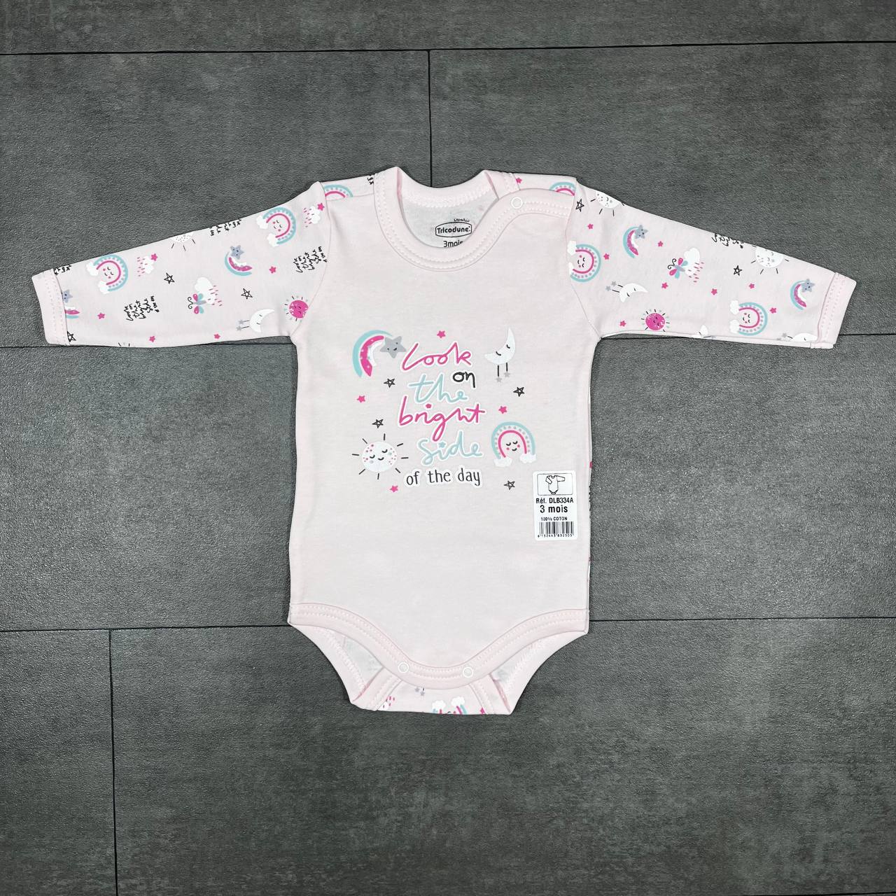 Body à manches longues "IMPRIMÉ"