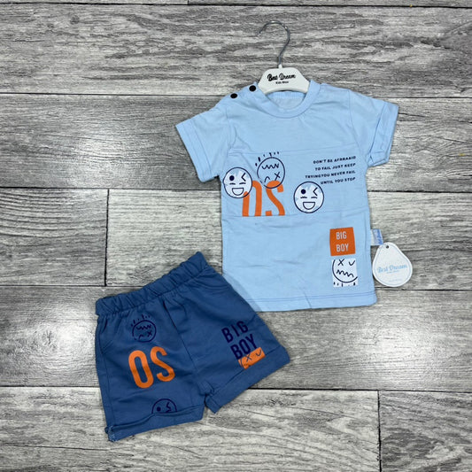 Ensemble t-shirt + short - 2 pièces