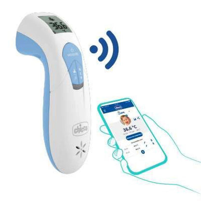Chicco – Thermomètre Infrarouge Connecté 3 en 1 pour Toute la Famille