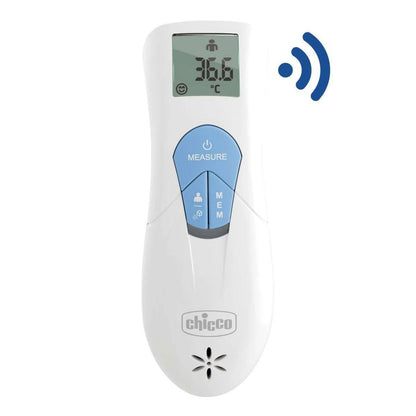 Chicco – Thermomètre Infrarouge Connecté 3 en 1 pour Toute la Famille