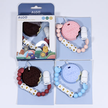 ALGO – Anneau de dentition Cake avec attache