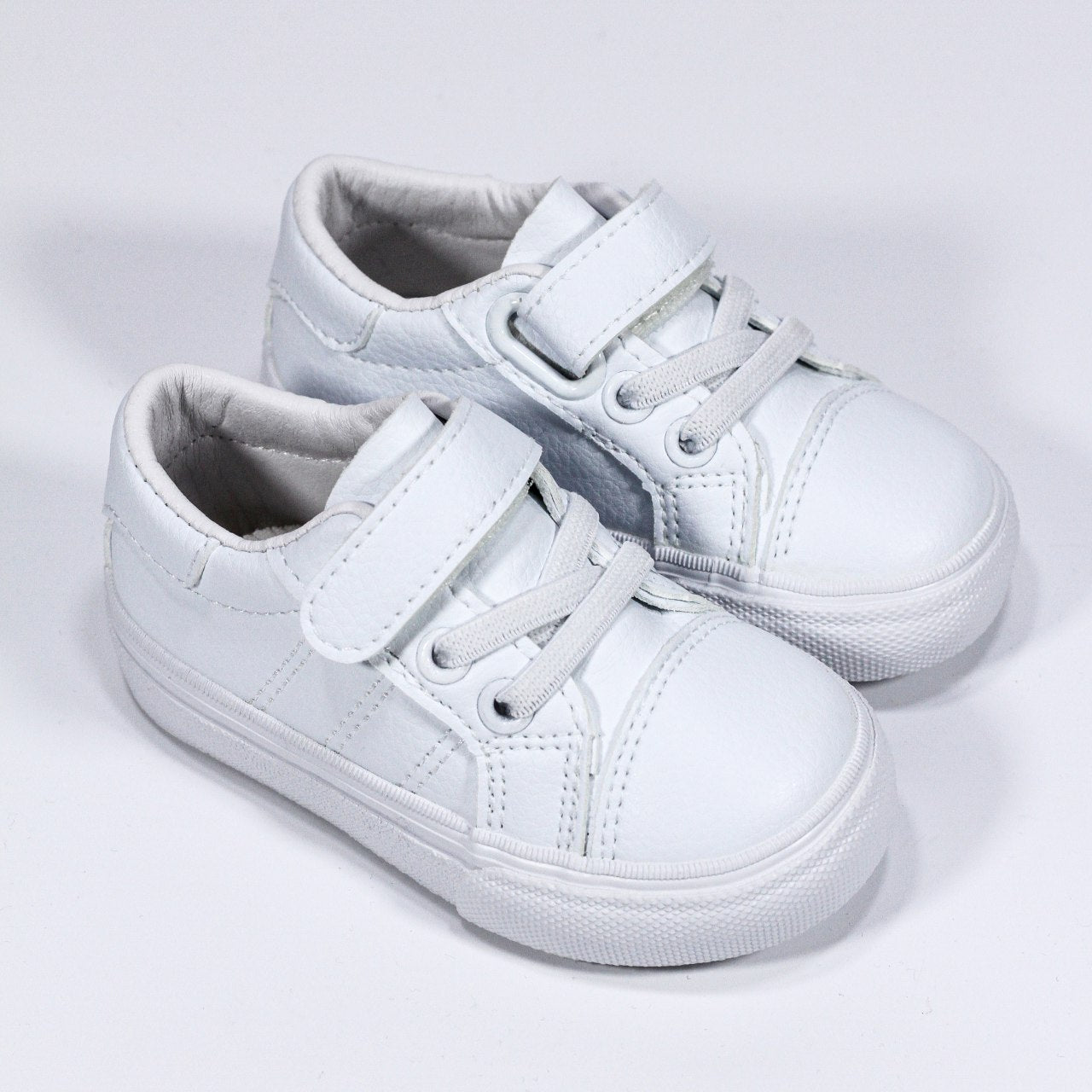 Chaussures bébé mixte en semi-cuir avec fermeture à scratch