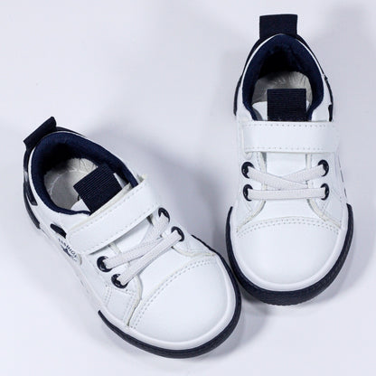 Chaussures bébé en semi-cuir avec fermeture à scratch