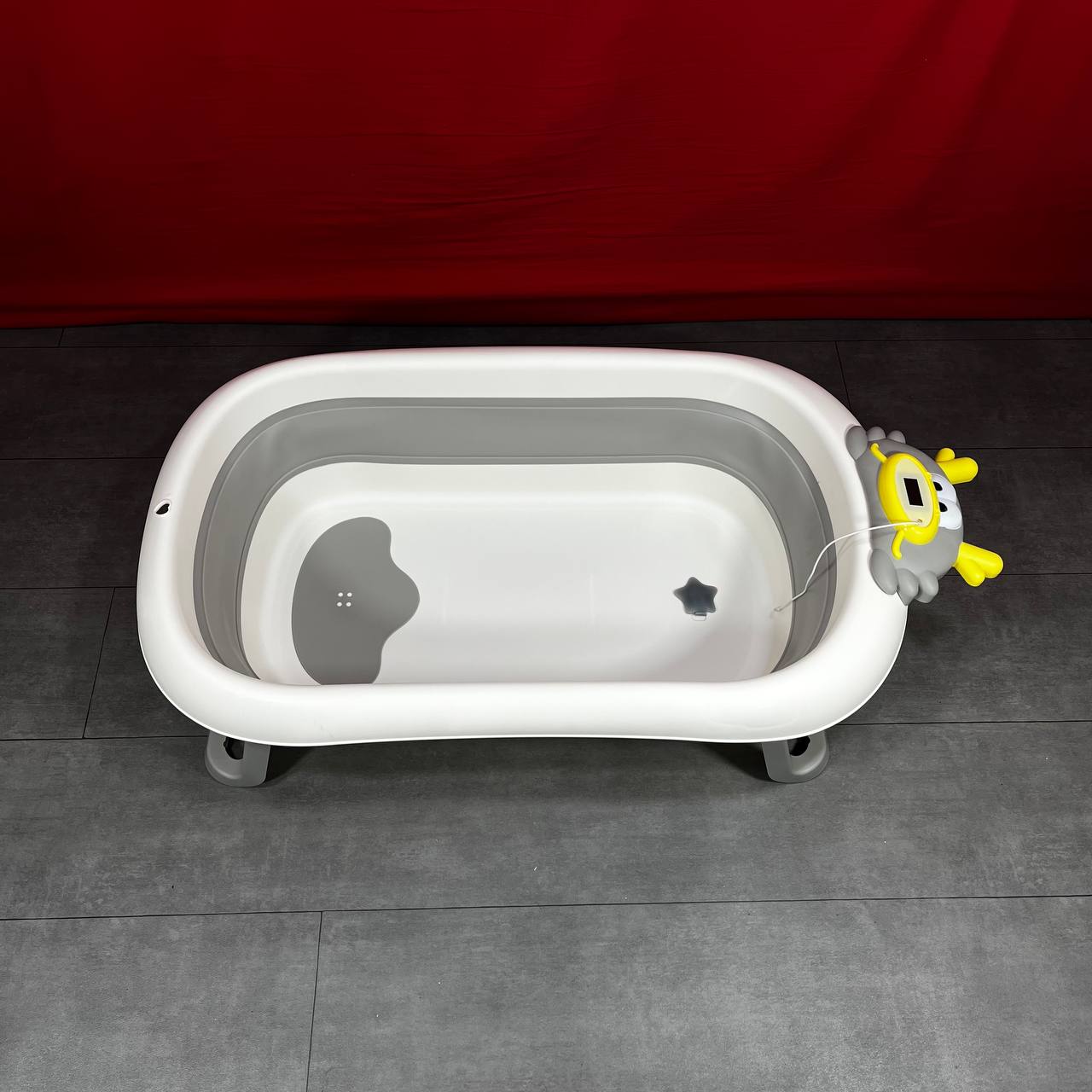 Baignoire pliable avec thermomètre intégré