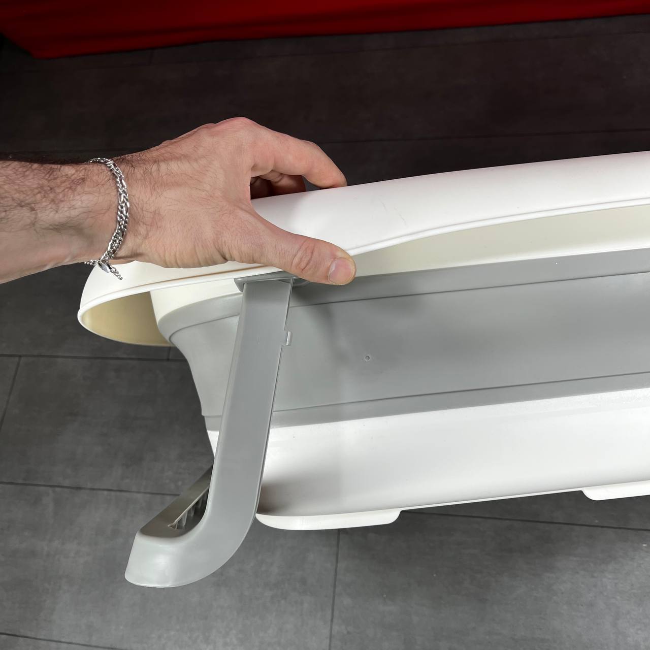 Baignoire pliable avec thermomètre intégré