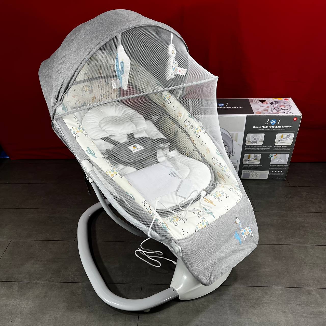 mastela - Balancelle électrique pour bébé avec Bluetooth