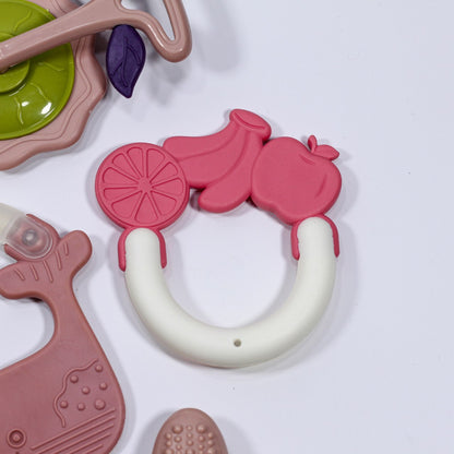 Set de Hochets & Anneaux de Dentition Bébé – Jouets Sensoriels Colorés 3M+