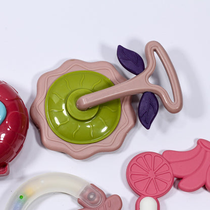 Set de Hochets & Anneaux de Dentition Bébé – Jouets Sensoriels Colorés 3M+
