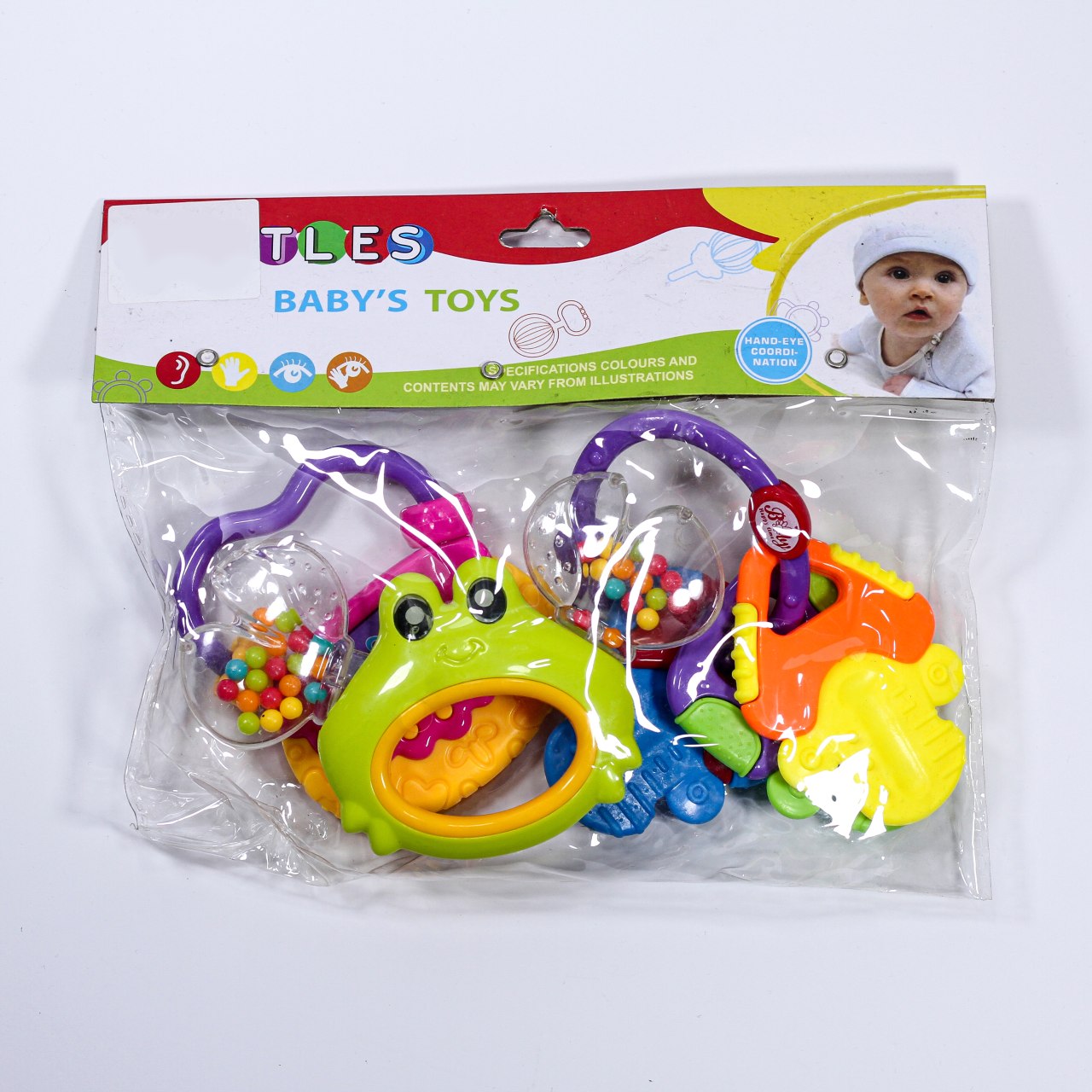 Set de Hochets & Anneaux de Dentition Bébé – Jouets Sensoriels Colorés 3M+
