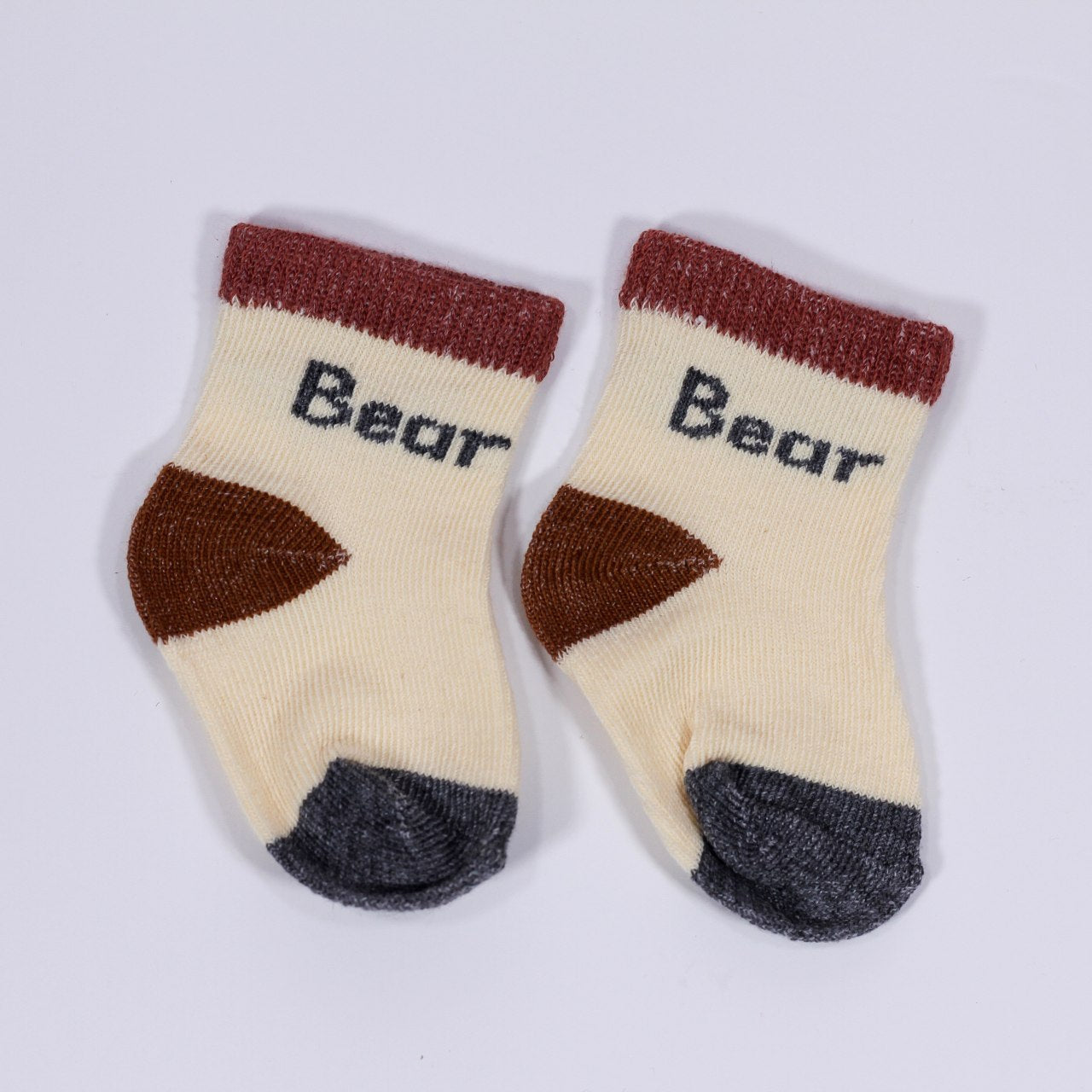 Lot de 3 chaussettes pour bébé garçon à motif ours