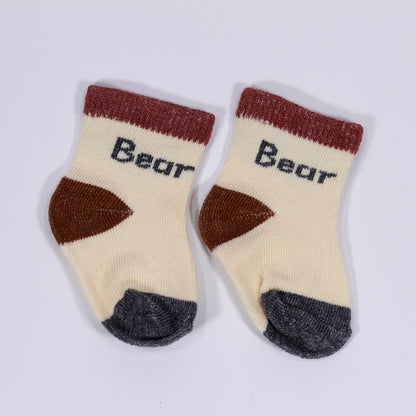 Lot de 3 chaussettes pour bébé garçon à motif ours