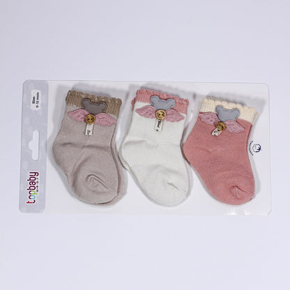 Lot de 3 chaussettes pour bébé fille à motifs floraux