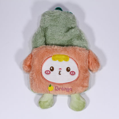 Bouillotte en peluche avec housse dessin animé – Chauffe-mains & pieds