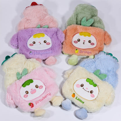 Bouillotte en peluche avec housse dessin animé – Chauffe-mains & pieds