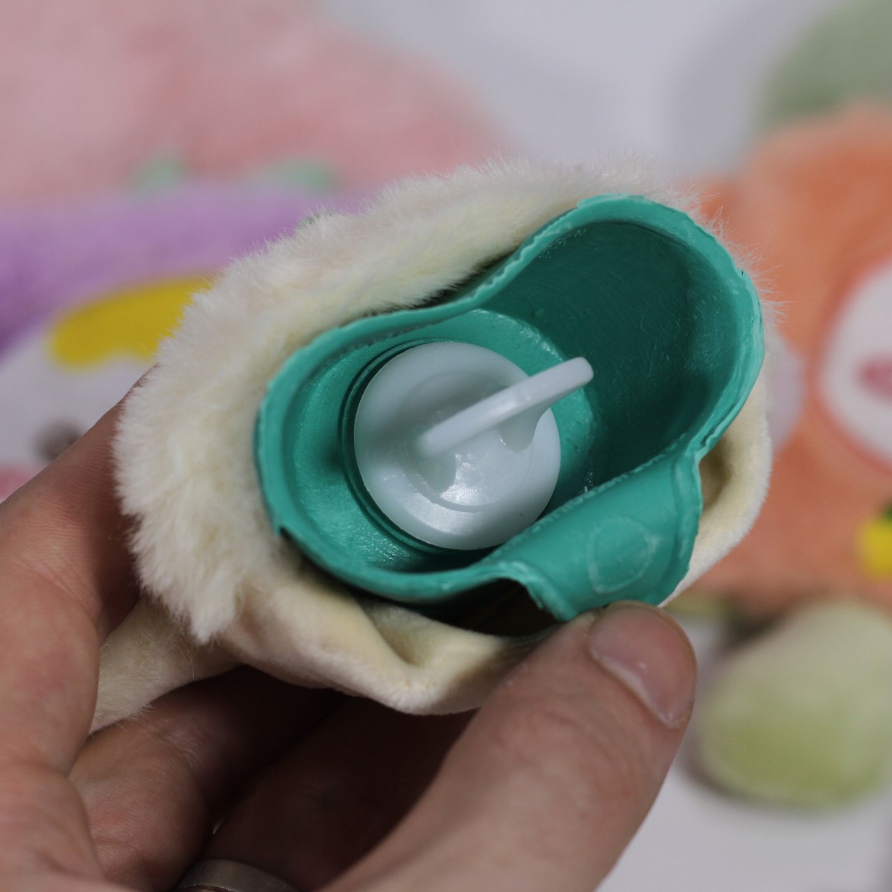 Bouillotte en peluche avec housse dessin animé – Chauffe-mains & pieds