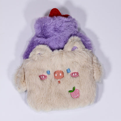 Bouillotte en peluche avec housse dessin animé – Chauffe-mains & pieds