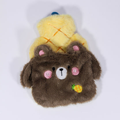Bouillotte en peluche avec housse dessin animé – Chauffe-mains & pieds