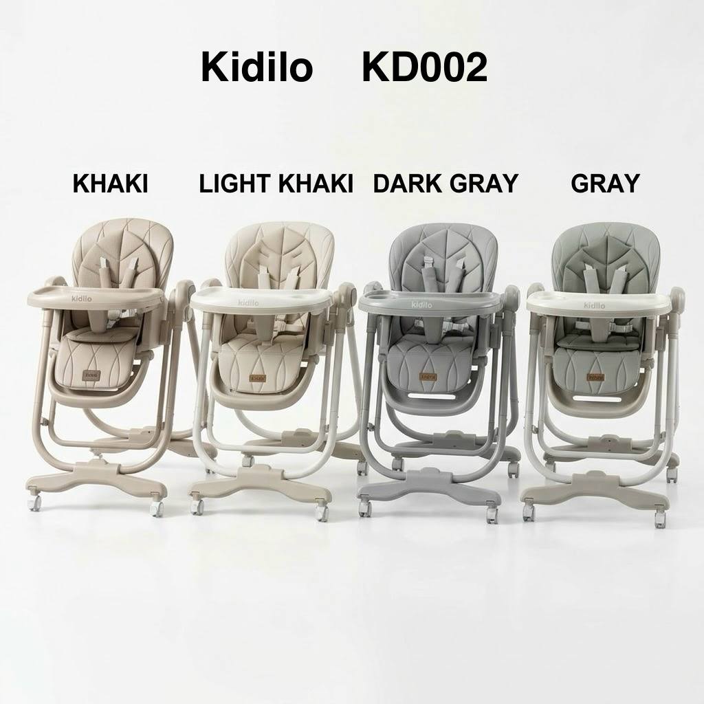 Kidilo – Chaise haute 2en1 avec fonction balançoire électrique et télécommande – Modèle KD002