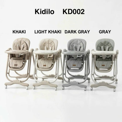 Kidilo – Chaise haute 2en1 avec fonction balançoire électrique et télécommande – Modèle KD002